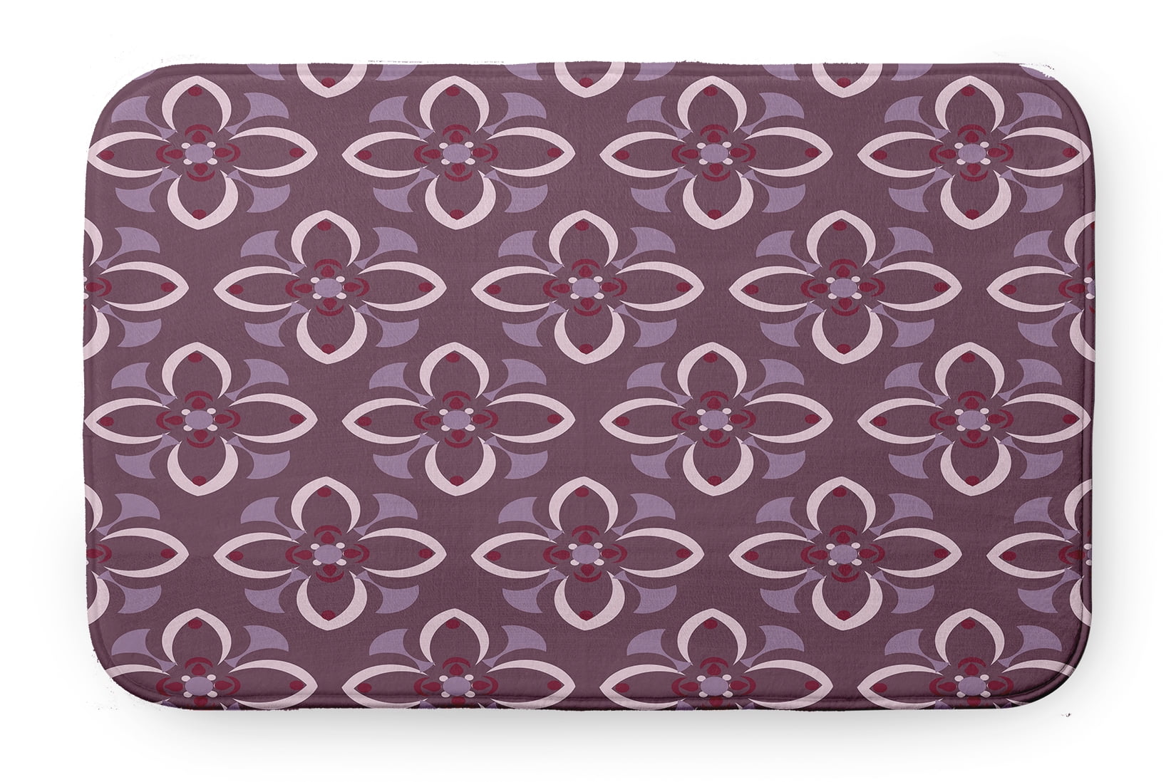 Simply Daisy Geometric Floral Pattern Pet Feeding Mat for Dogs and Cats