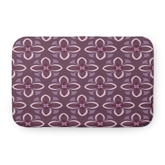Simply Daisy Geometric Floral Pattern Pet Feeding Mat for Dogs and Cats