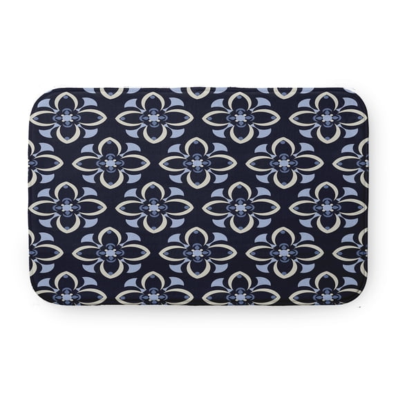 Simply Daisy Geometric Floral Pattern Pet Feeding Mat for Dogs and Cats