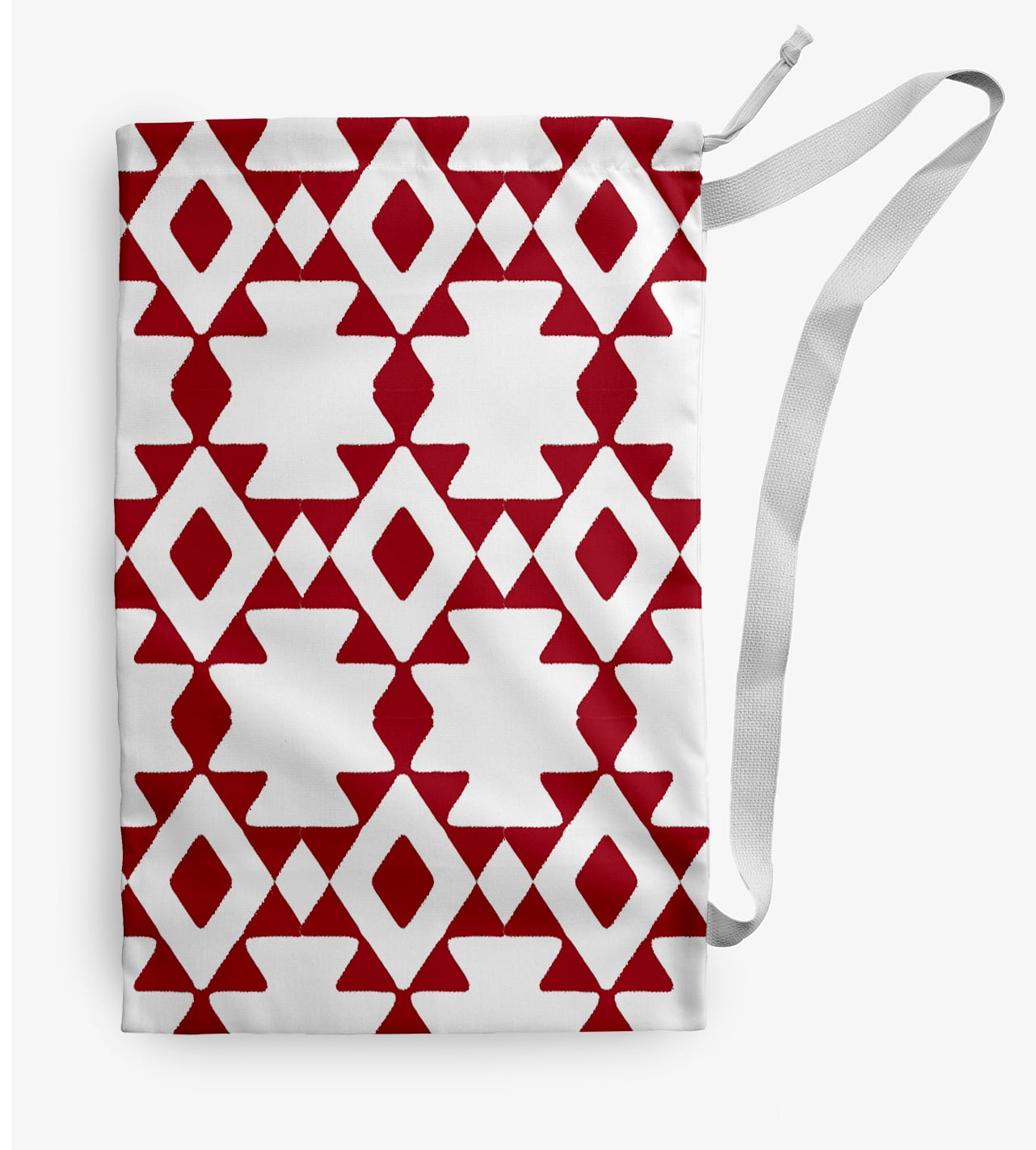 Simply Daisy Geometric Laundry Bags, Red