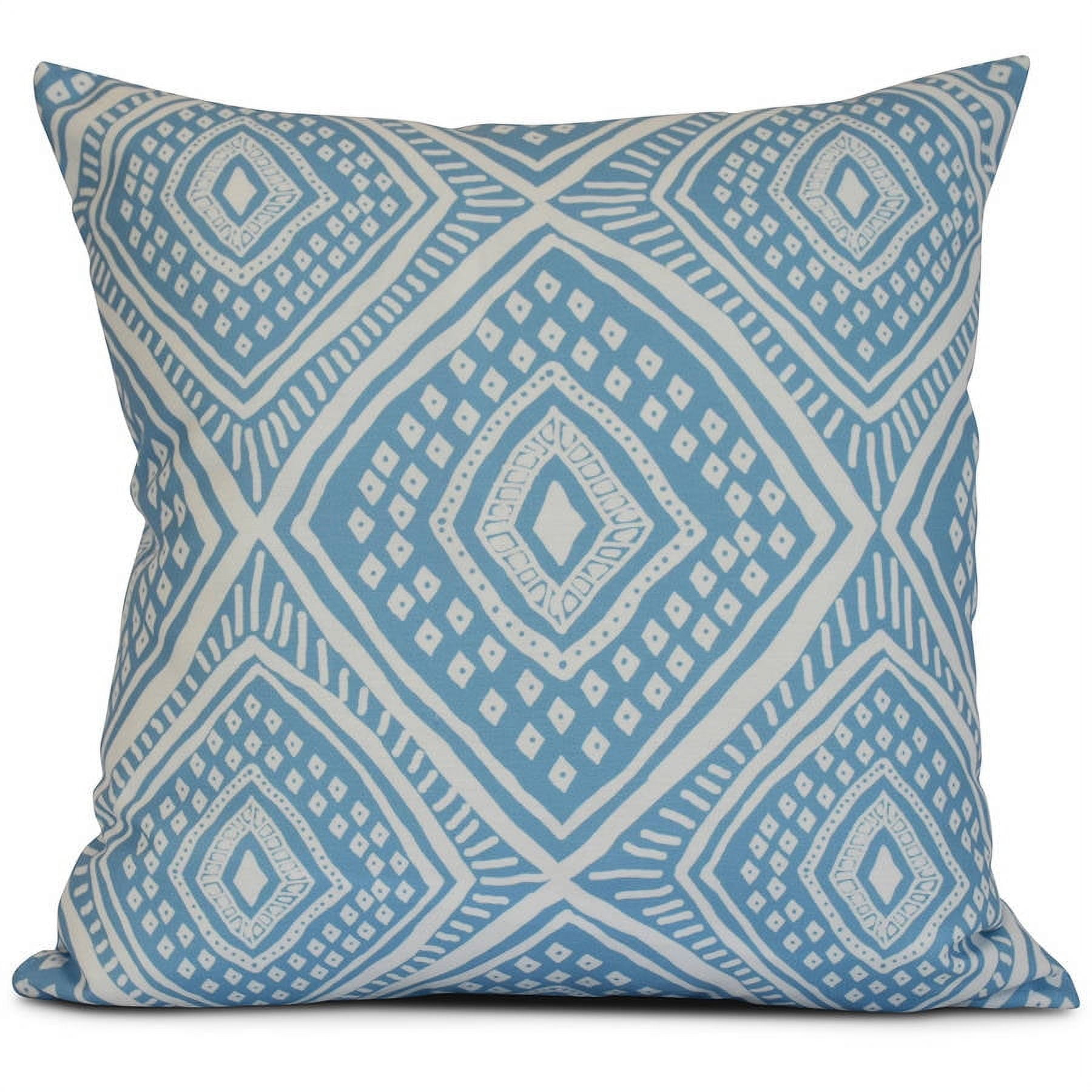 Simply Daisy, Geometric, Lil' Diamond Jill Outdoor Pillow