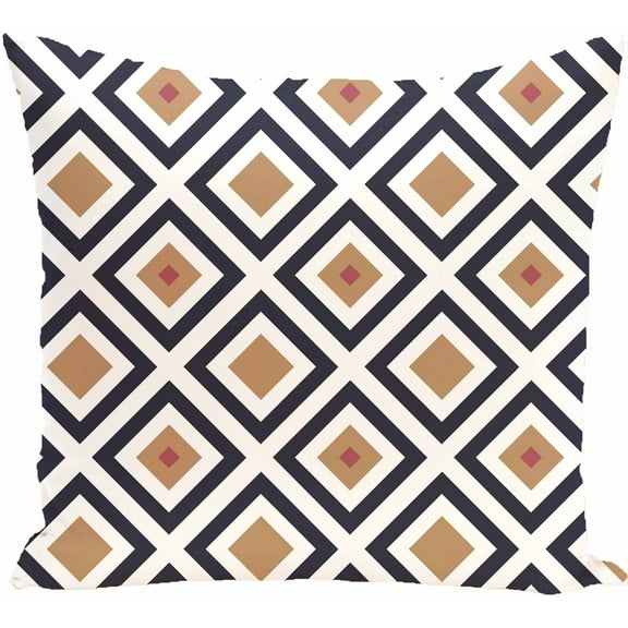 Simply Daisy Geometric Print Decorative Pillow, 16" x 16"