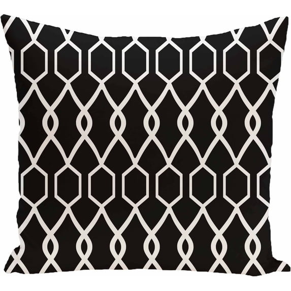 Simply Daisy Geometric Print Decorative Pillow, 16" x 16"