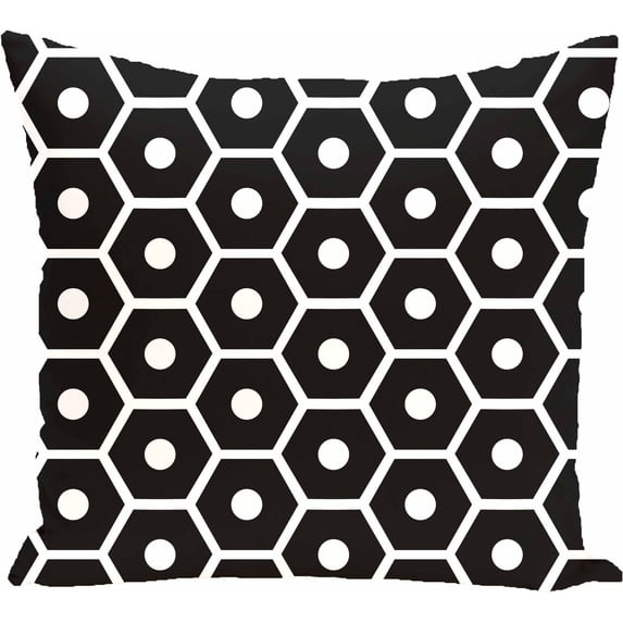 Simply Daisy Geometric Print Decorative Pillow, 16" x 16"