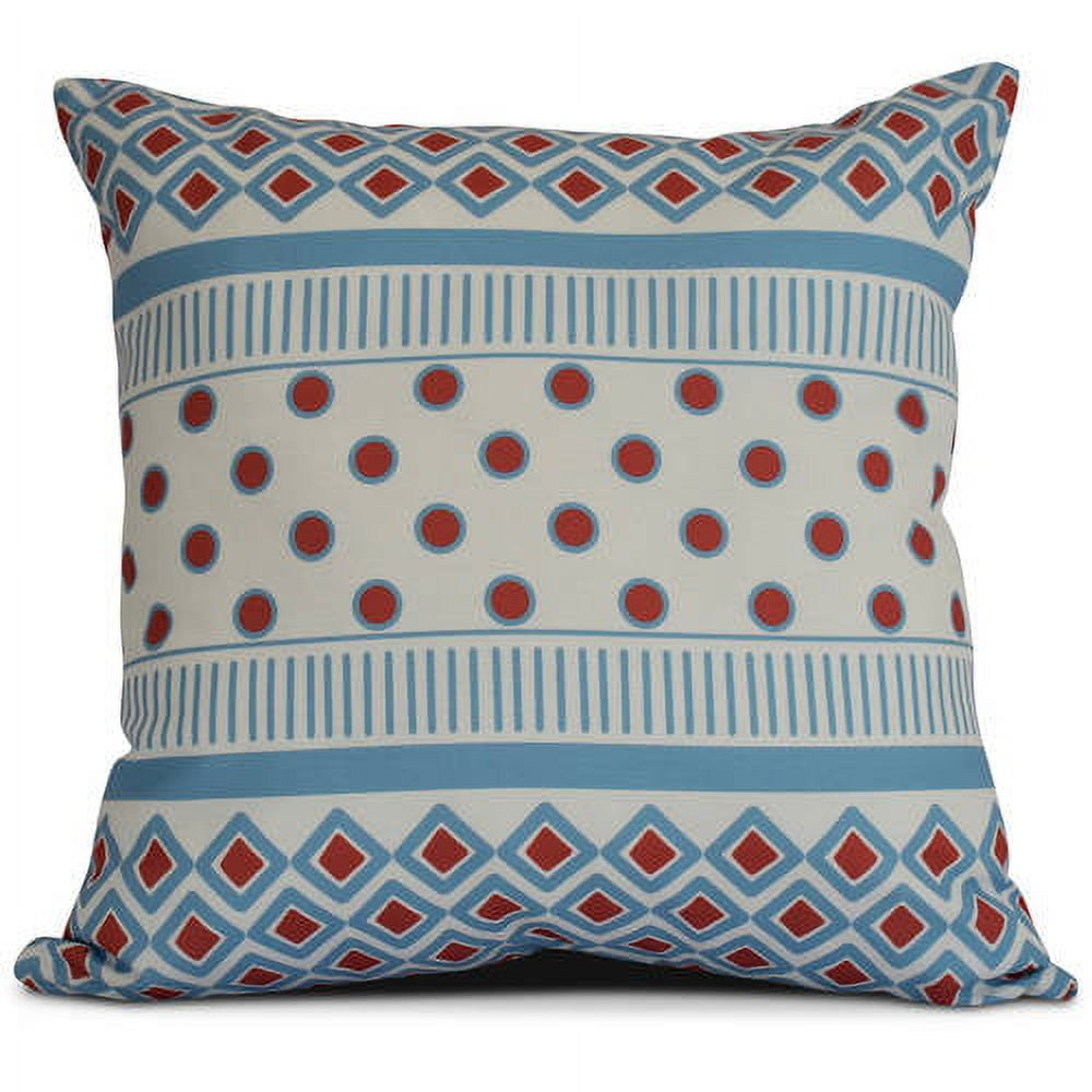 Simply Daisy, Geometric, Scrambled Prints Outdoor Pillow
