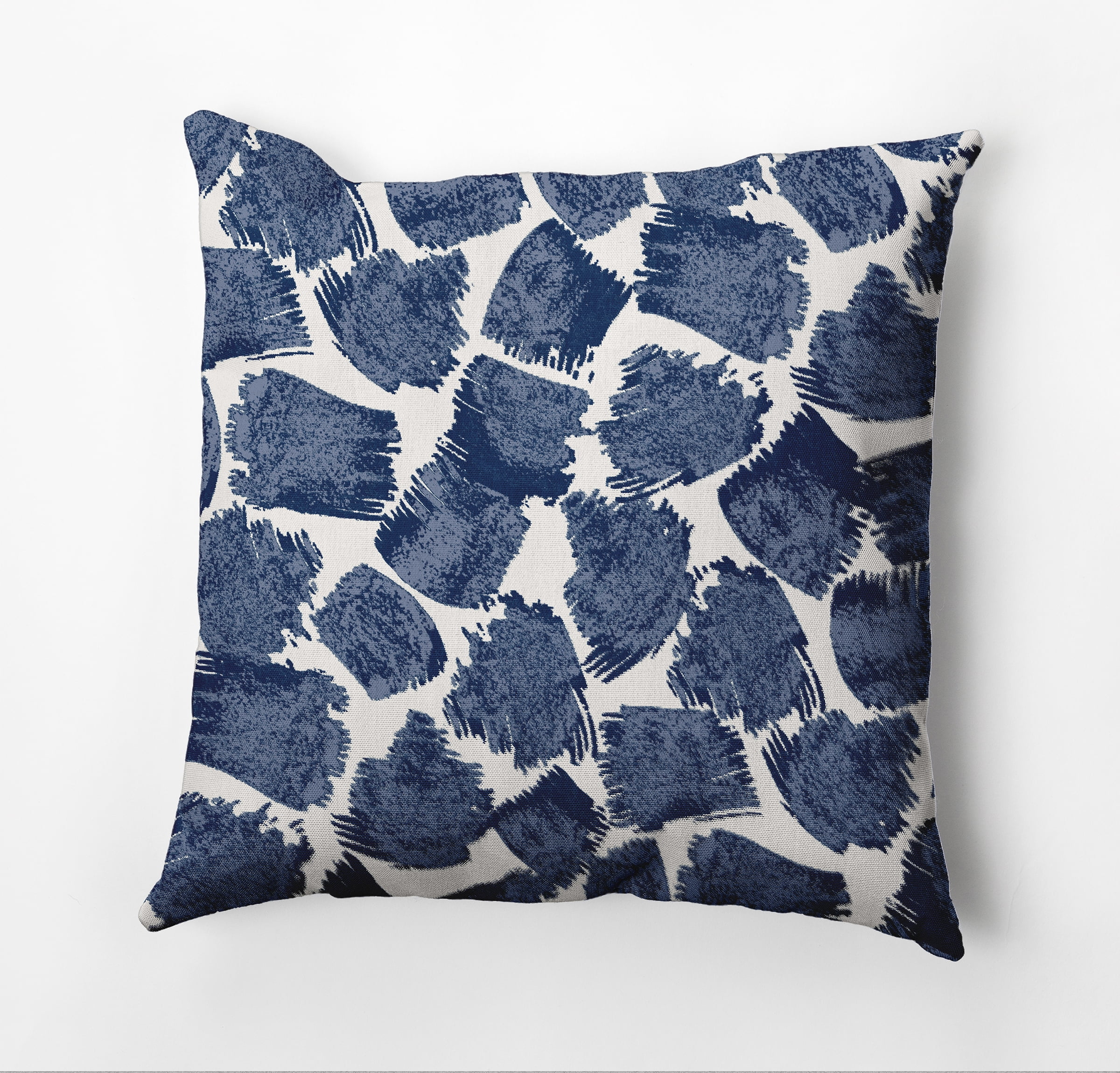 Simply Daisy Giraffe Journey Outdoor Pillow, Blue, 16 in x 16 in