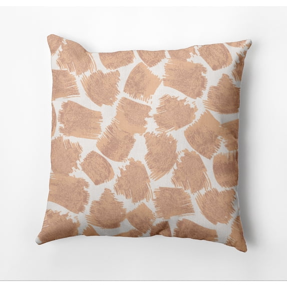 Simply Daisy Giraffe Journey Outdoor Pillow, Orange, 16 in x 16 in