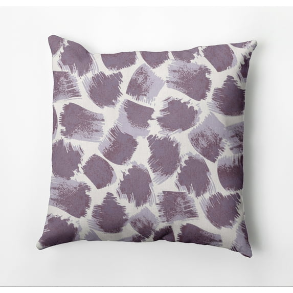 Simply Daisy Giraffe Journey Outdoor Pillow, Purple, 18 in x 18 in