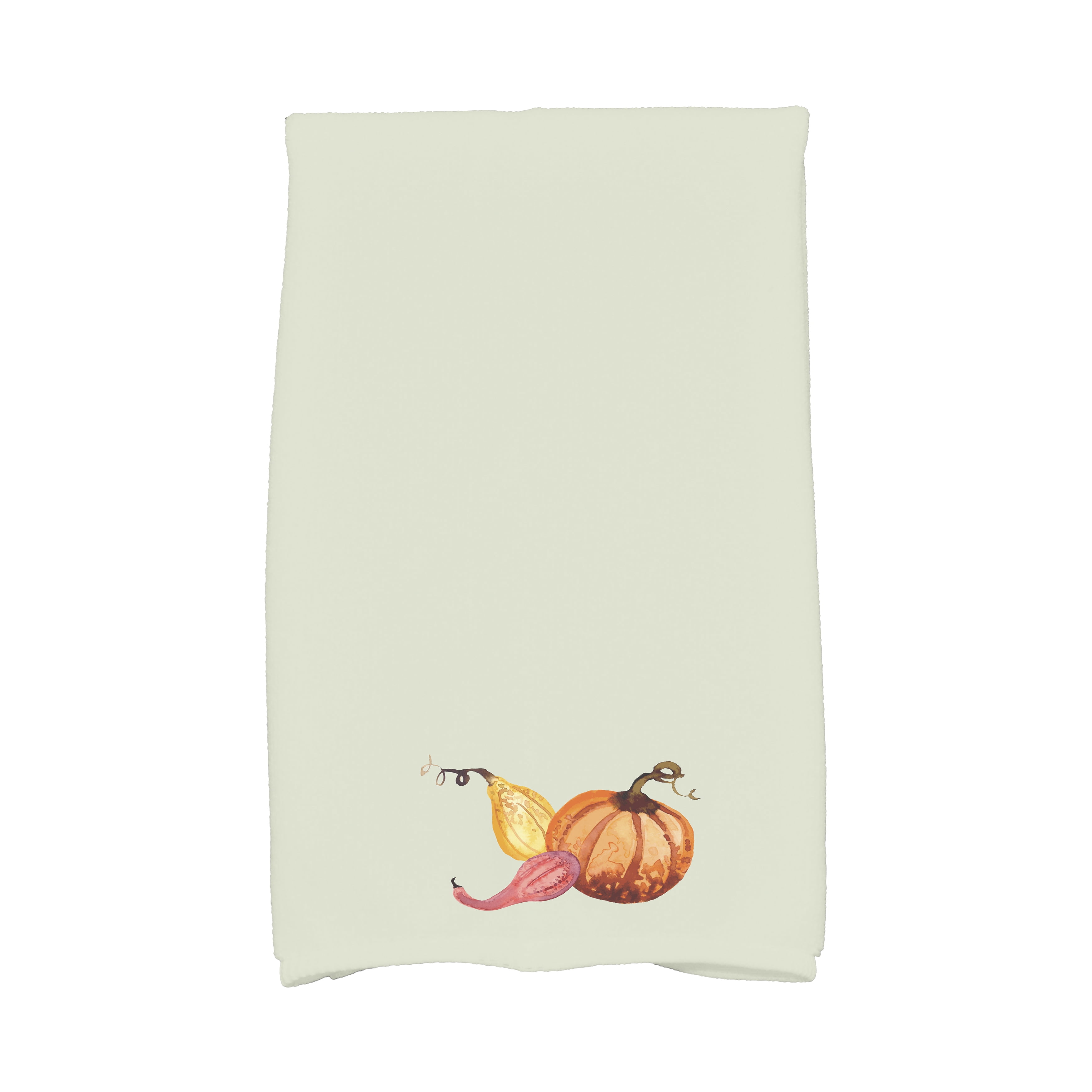 Simply Daisy Gourd Pile 16 x 25 Inch Light green Fall Print Kitchen Towel