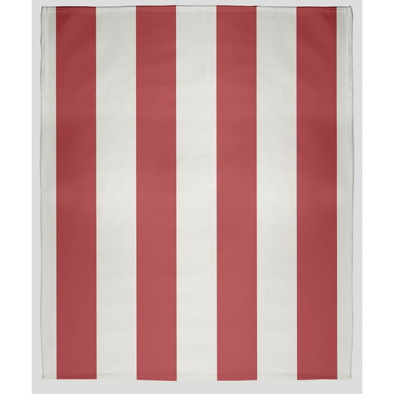 Simply Daisy Graduated Stripe Fleece Throw Blanket, Ligonberry Red, Small Throw
