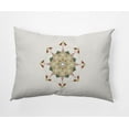 thumbnail image 1 of Simply Daisy Green Colored Snowflake Star Christmas Soft Spun Polyester Decorative Throw Pillow, 14" x 20", 1 of 3
