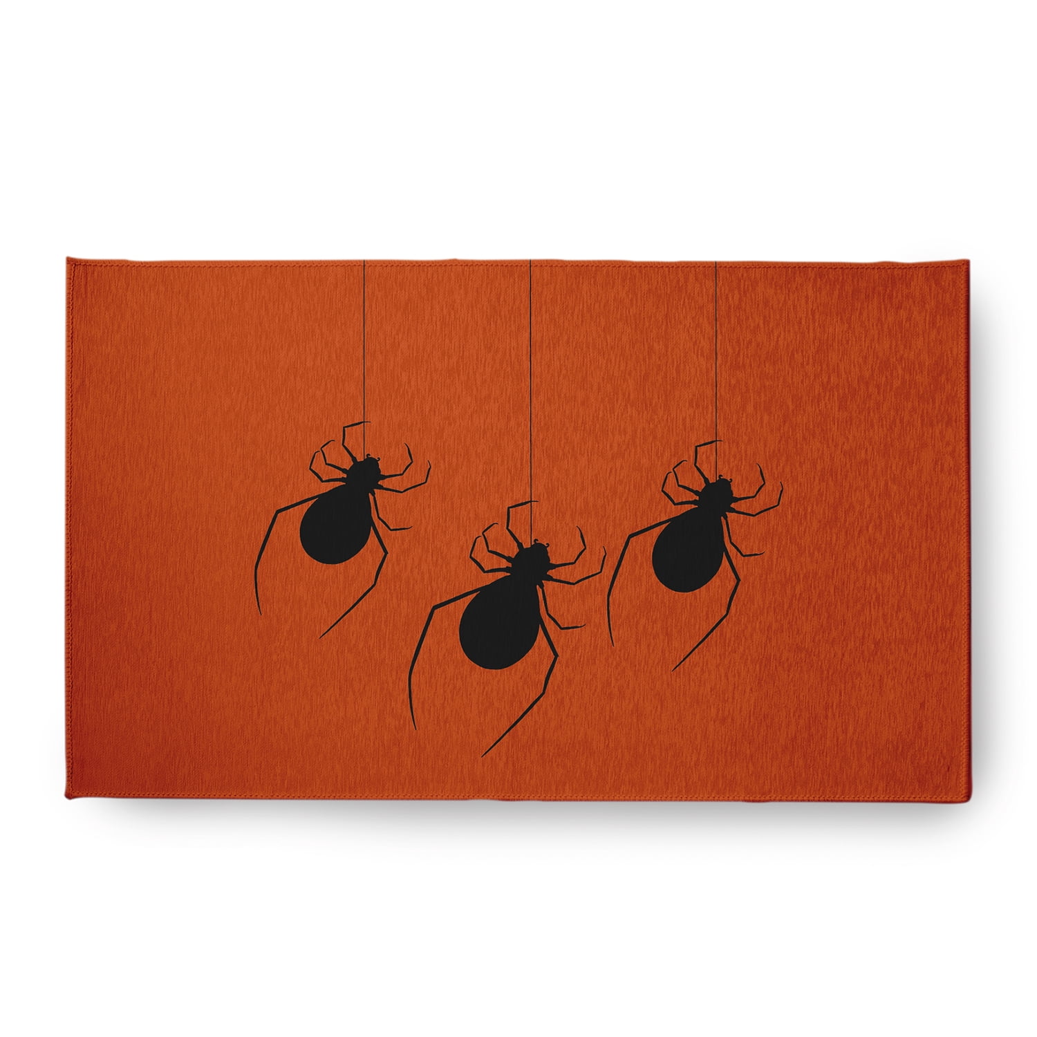 Simply Daisy Hanging Spiders Sienna Halloween Chenille Area Rug, 18" x 30"