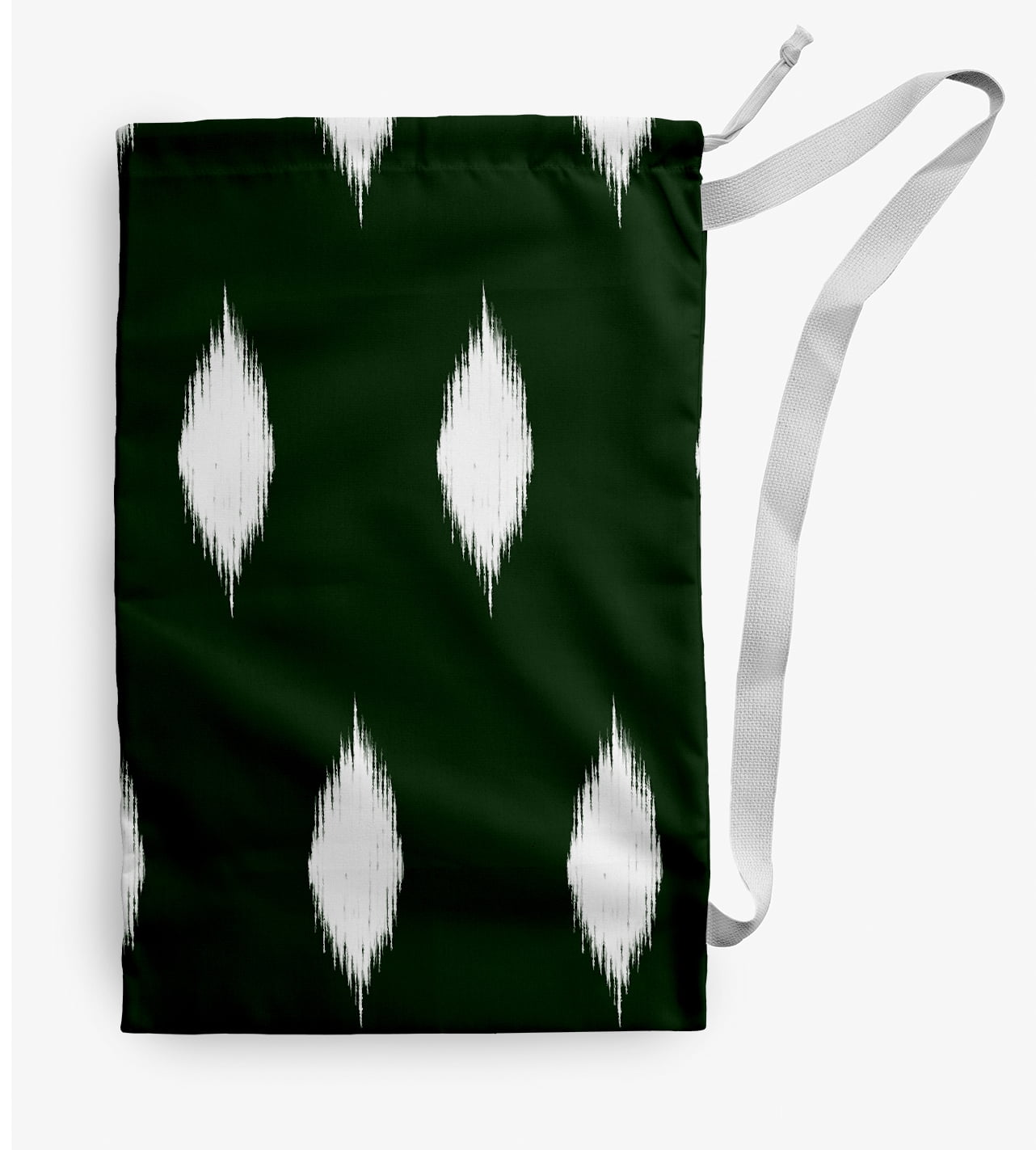 Simply Daisy Hol-I-Kat Holiday Ikat 18 x 29 in Green Laundry Bag