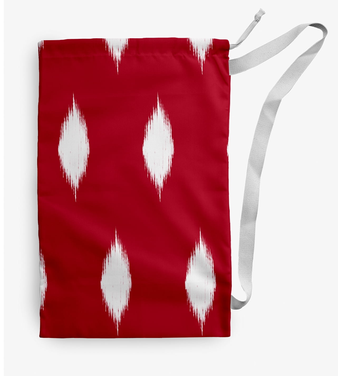 Simply Daisy Hol-I-Kat Holiday Ikat 18 x 29 in Red Laundry Bag