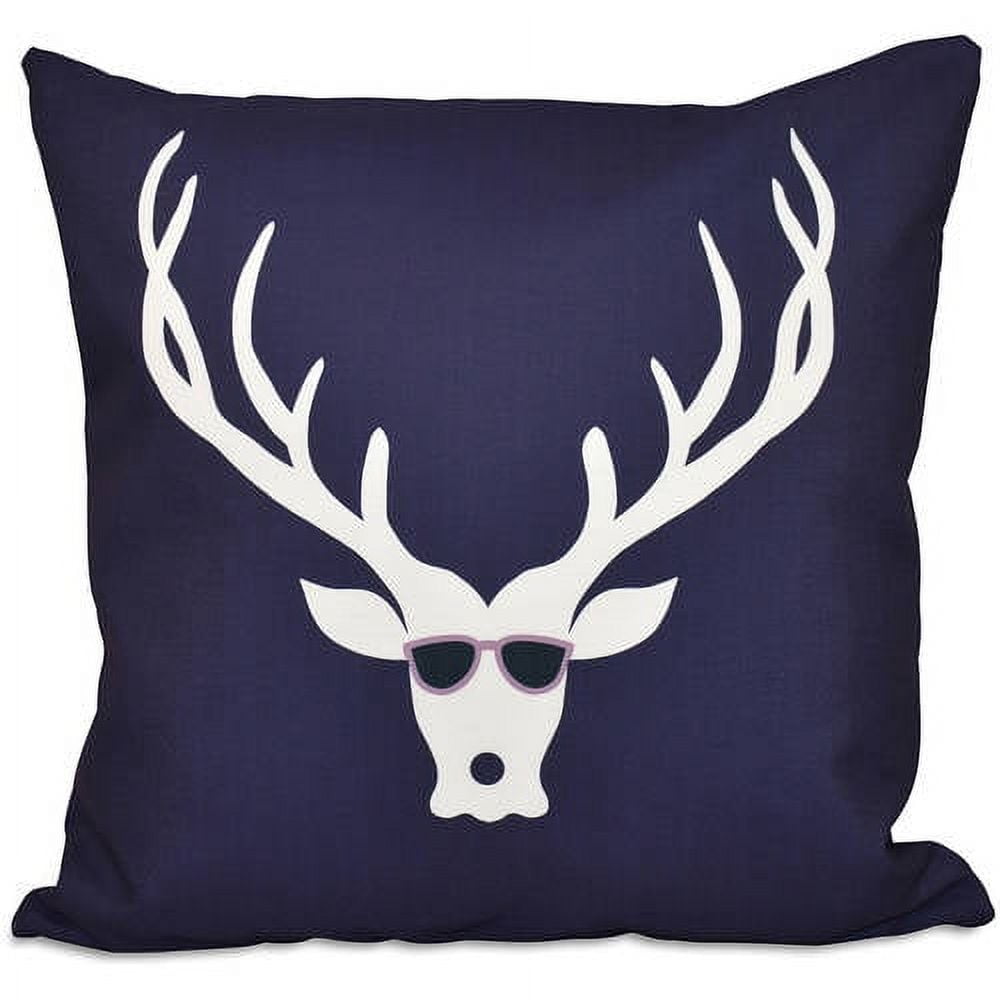 Simply Daisy Holiday Animal Print Decorative Pillow, 16" x 16"