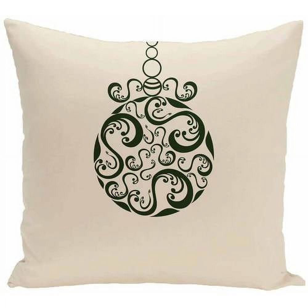 Simply Daisy Holiday Print Decorative Pillow, 16" x 16"