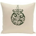 thumbnail image 1 of Simply Daisy Holiday Print Decorative Pillow, 16" x 16", 1 of 1