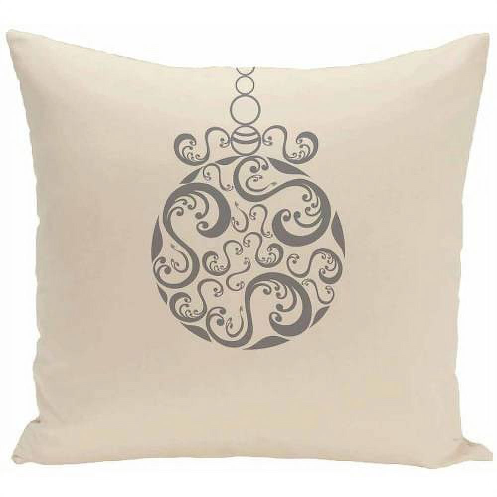 Simply Daisy Holiday Print Decorative Pillow, 16" x 16"