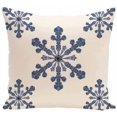 thumbnail image 1 of 16" x 16" Simply Daisy Winter Vail Snowflake Polyester Accent Pillow, White (1 Count), 1 of 4