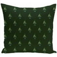 thumbnail image 1 of Simply Daisy Holiday Print Decorative Pillow, 16" x 16", 1 of 1