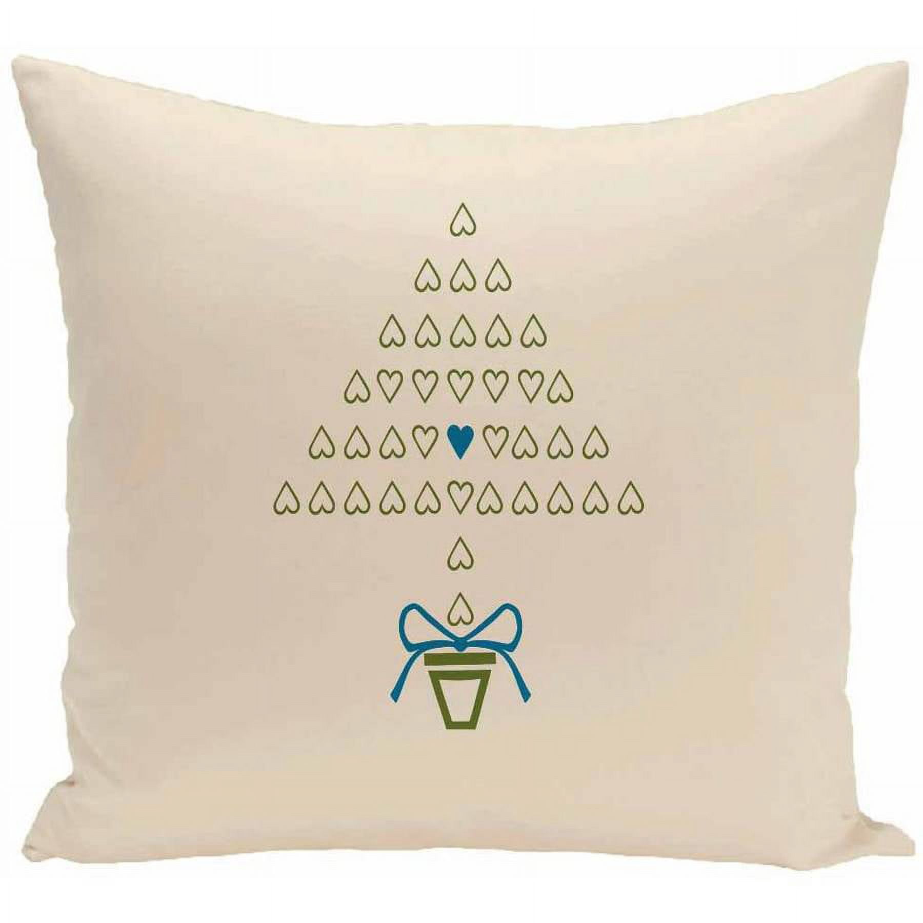Simply Daisy Holiday Print Decorative Pillow, 16" x 16"