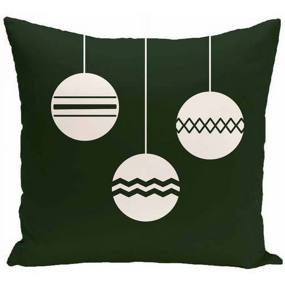 Simply Daisy Holiday Print Decorative Pillow, 16" x 16"