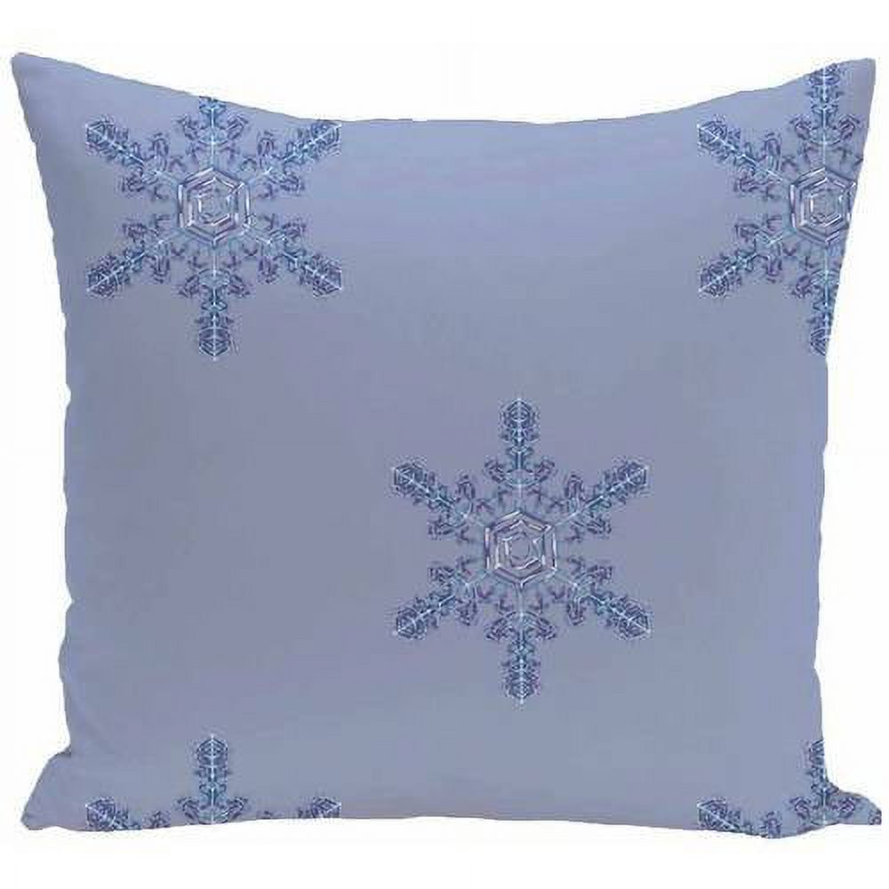 16" x 16" Simply Daisy Flurries Winter Polyester Accent Pillow, Blue Qty 1