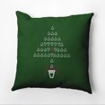 thumbnail image 1 of 16" x 16" Simply Daisy Hearty Holidays Christmas Polyester Accent Pillow, Evergreen (1 Count), 1 of 4