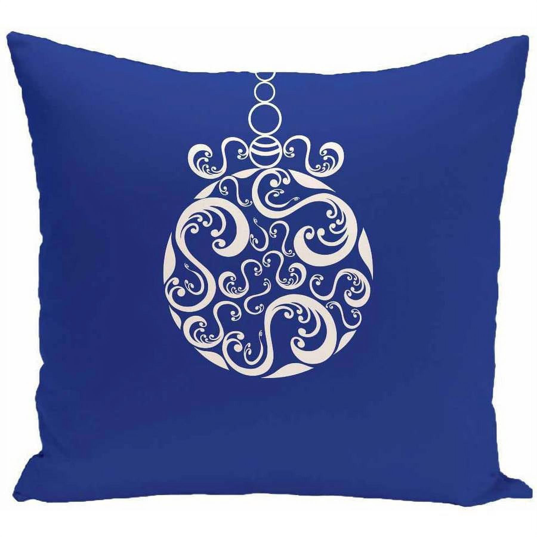 Simply Daisy Holiday Print Decorative Pillow, 16" x 16"
