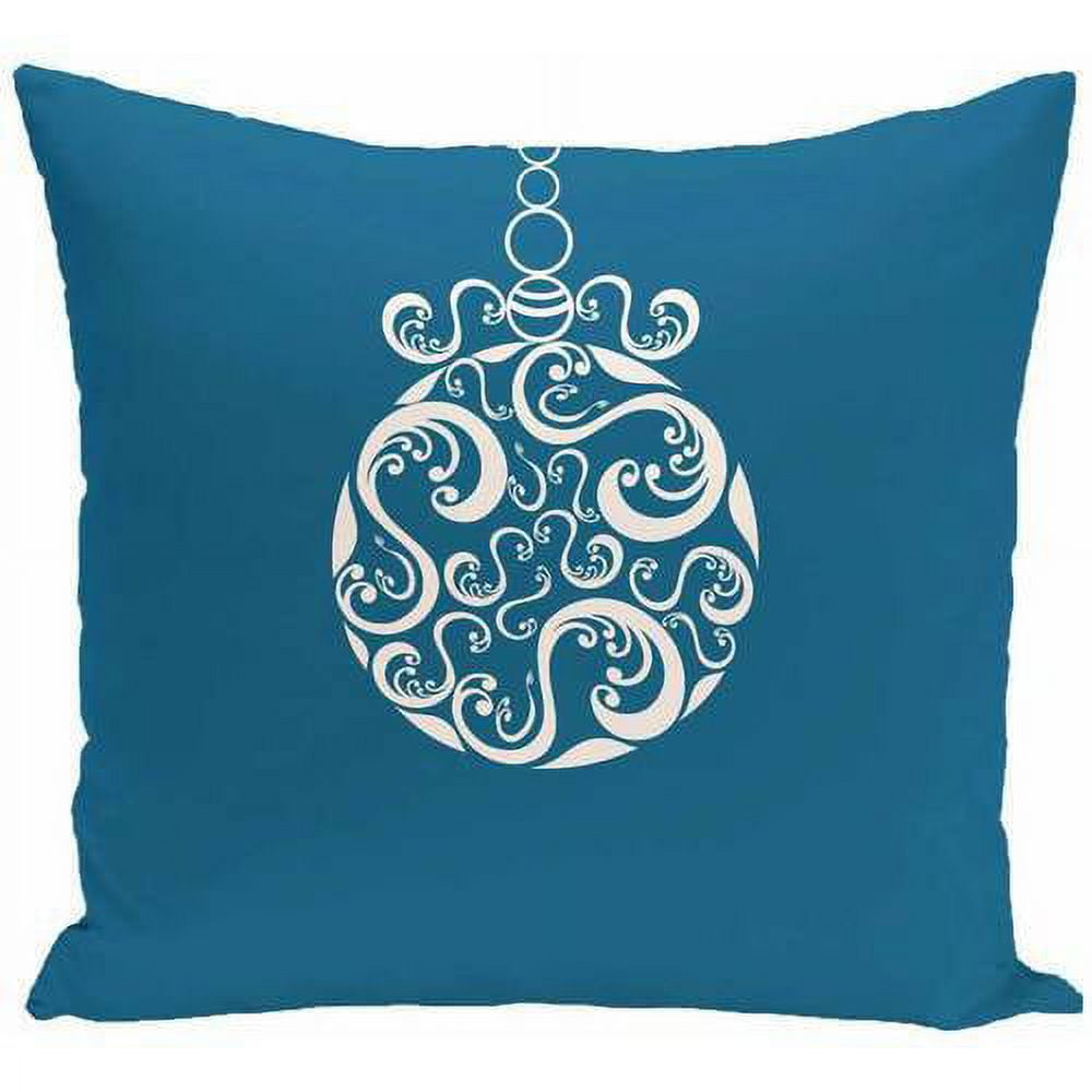 Simply Daisy Holiday Print Decorative Pillow, 16" x 16"