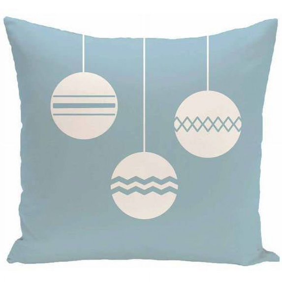 Simply Daisy Holiday Print Decorative Pillow, 16" x 16"