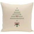 thumbnail image 1 of Simply Daisy Holiday Print Decorative Pillow, 16" x 16", 1 of 1