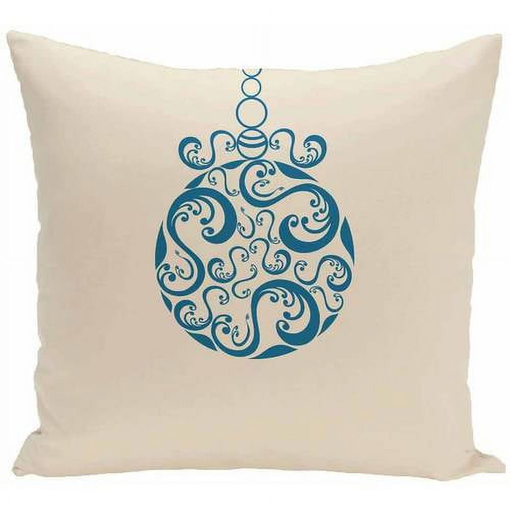 Simply Daisy Holiday Print Decorative Pillow, 16" x 16"