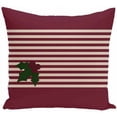 thumbnail image 1 of Simply Daisy Holiday Stripe Print Decorative Pillow, 16" x 16", 1 of 1