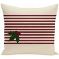 thumbnail image 1 of Simply Daisy Holiday Stripe Print Decorative Pillow, 16" x 16", 1 of 1