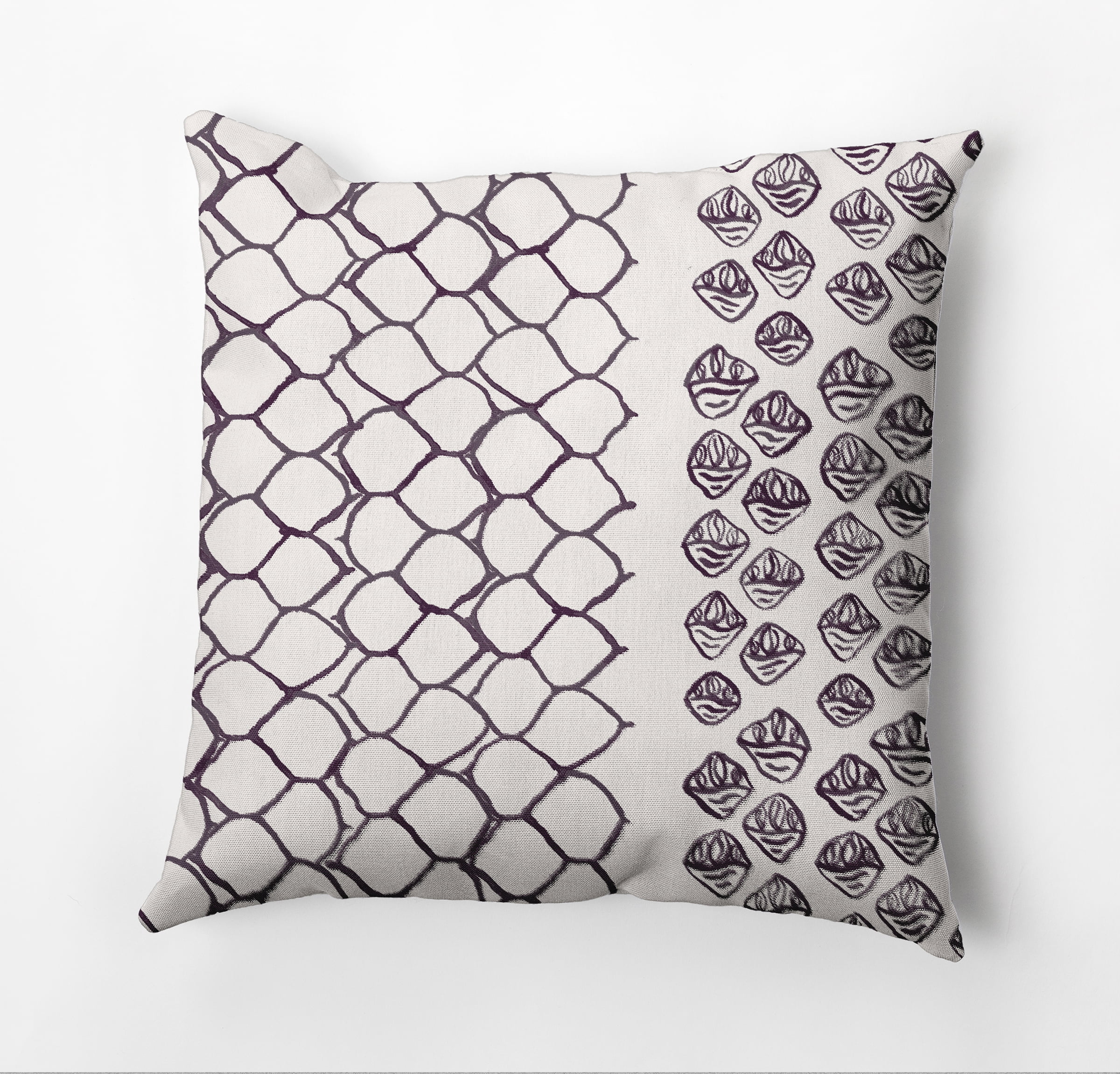 Simply Daisy Honeycomb Split Rug Decorative Throw Pillow