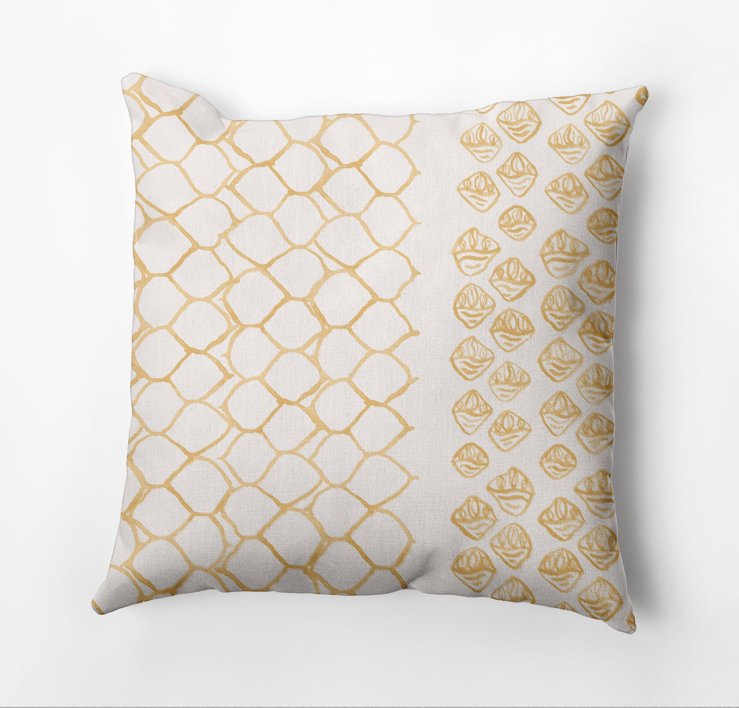 Simply Daisy Honeycomb Split Rug Decorative Throw Pillow