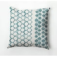 thumbnail image 1 of Simply Daisy Honeycomb Split Outdoor Pillow, Blue, 18 in x 18 in, 1 of 1