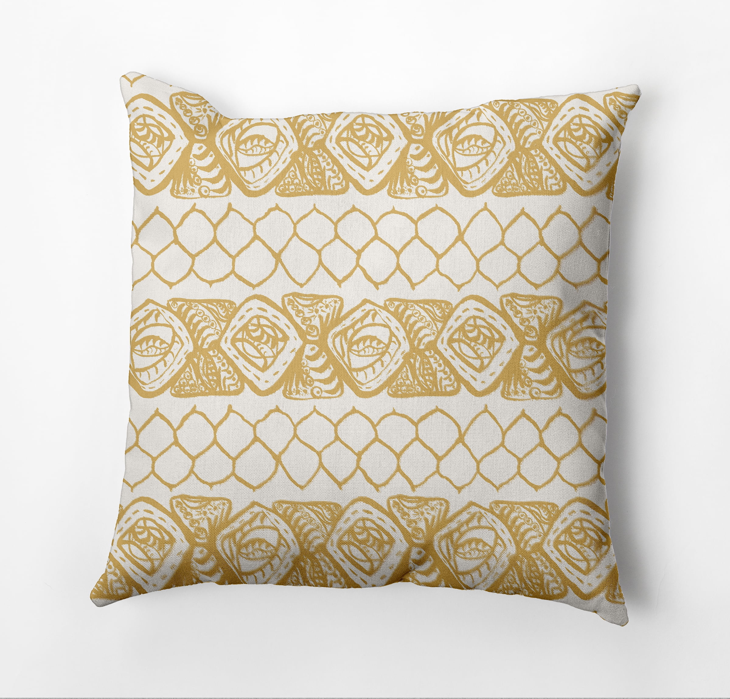 Simply Daisy Honeycomb Stripes Decorative Throw Pillow
