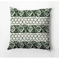 thumbnail image 1 of Simply Daisy Honeycomb Stripes Outdoor Pillow, Green, 18 in x 18 in, 1 of 1
