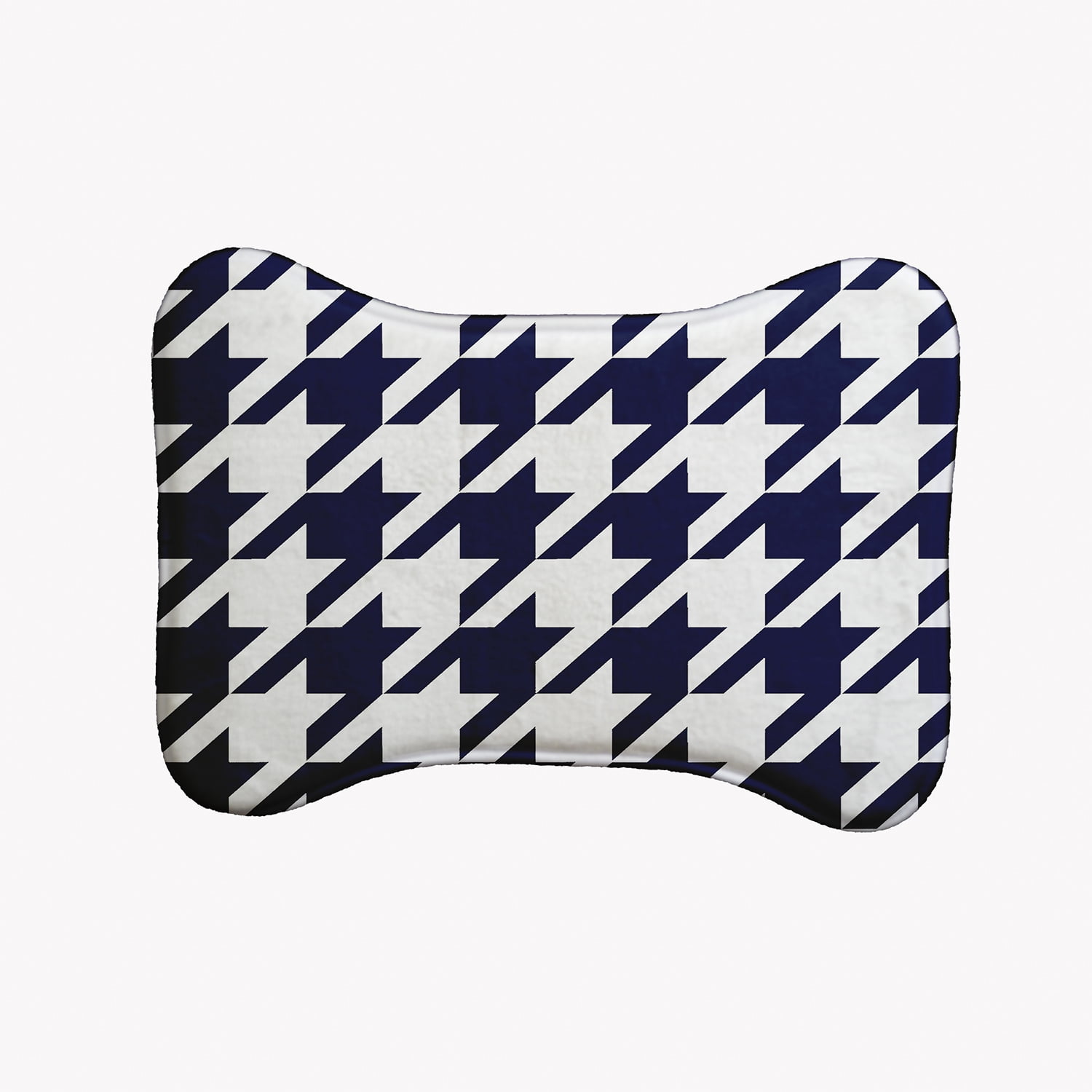 Simply Daisy Houndstooth Bone Shape Pet Feeding Mat for Dogs