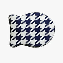 Simply Daisy Houndstooth Fish Shape Pet Feeding Mat for Cats