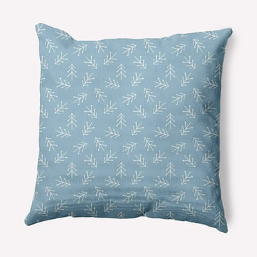 16" x 16" Simply Daisy Scattered Trees Polyester Accent Pillow, Ice (1 Count)