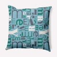 thumbnail image 1 of Simply Daisy Ice Colored Crazy Merry Christmas Soft Spun Polyester Indoor/Outdoor Throw Pillow, 18" x 18", 1 of 4