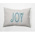 thumbnail image 1 of Simply Daisy Ice Colored Joy Filled Season Christmas Soft Spun Polyester Decorative Throw Pillow, 14" x 20", 1 of 4