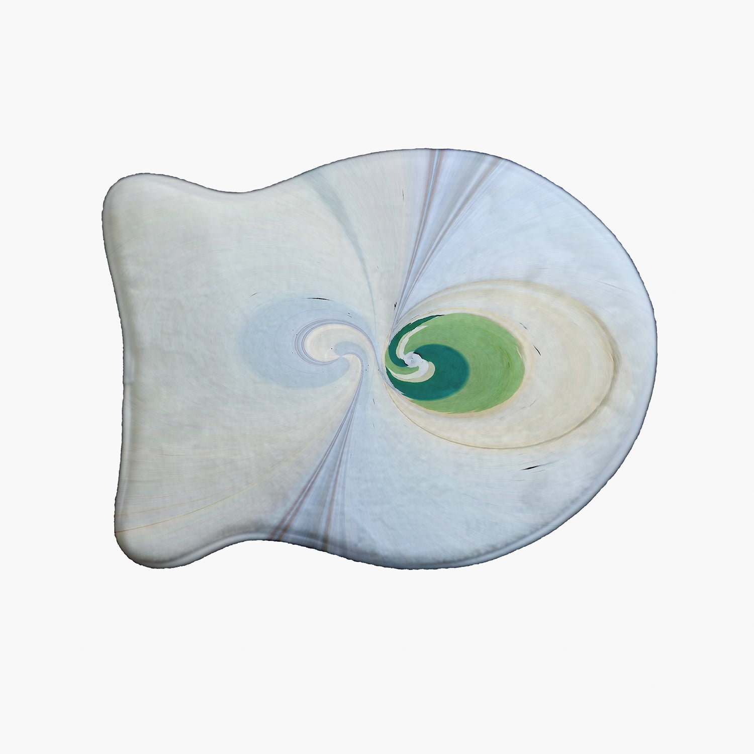 Simply Daisy Infinity Swirl Fish Shape Pet Feeding Mat for Cats