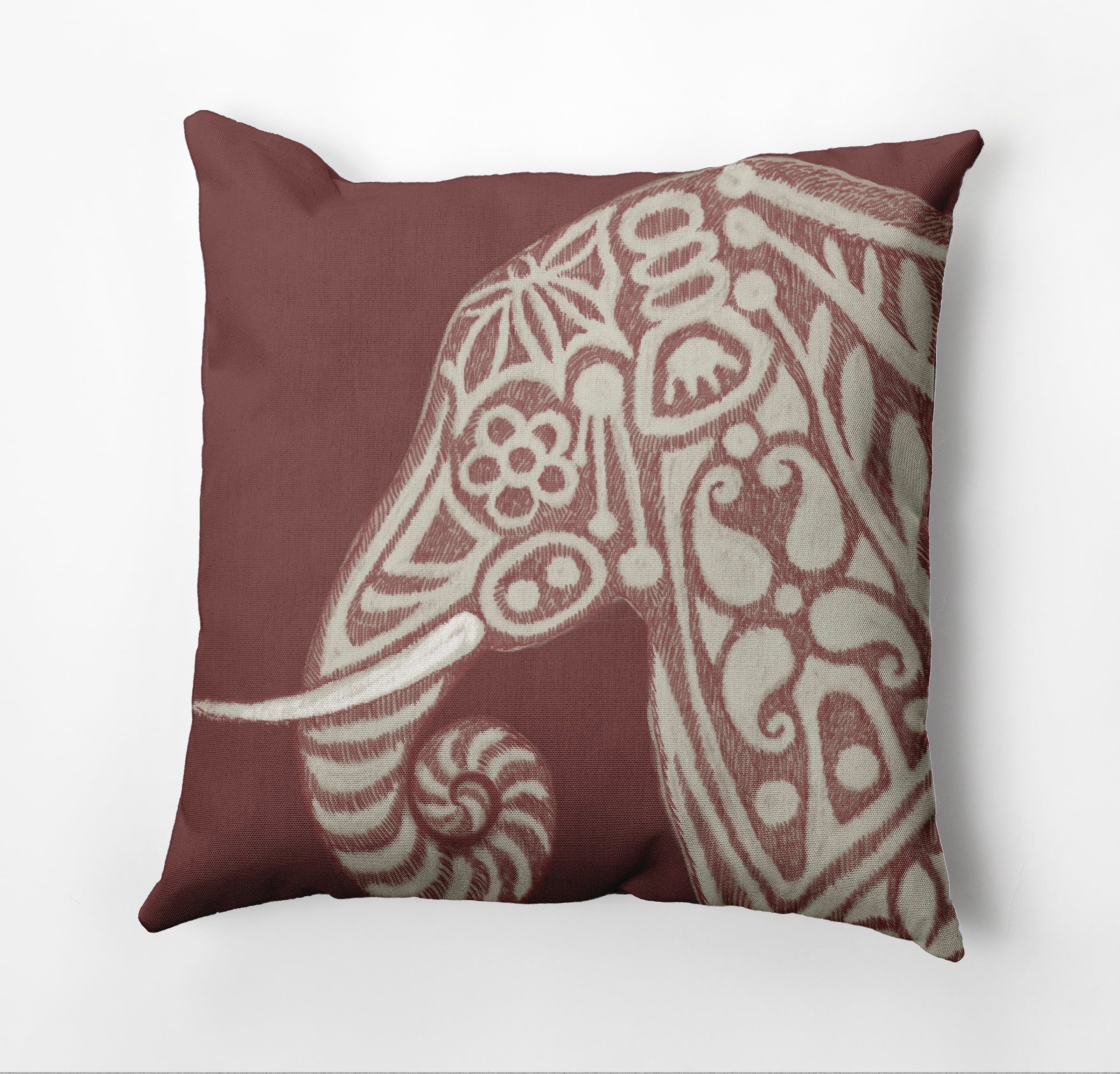 Simply Daisy Inky Elephant Decorative Throw Pillow