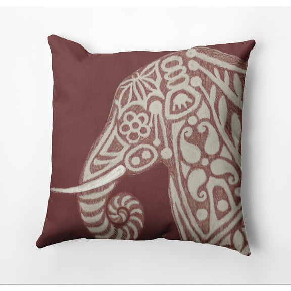 Simply Daisy Inky Elephant Decorative Throw Pillow