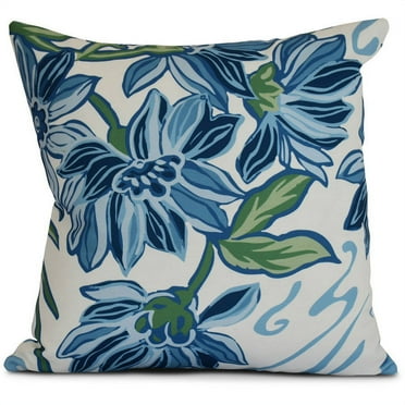 Simply Daisy, Iona, Floral Print Outdoor Pillow