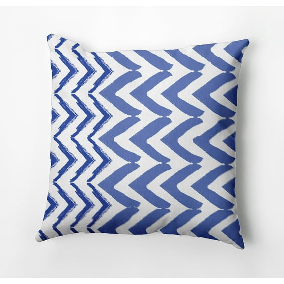Simply Daisy Jagged Graffiti Outdoor Pillow, Blue, 16 in x 16 in